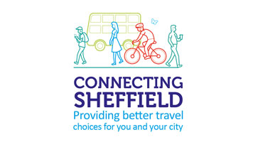 Connecting Sheffield Logo. Providing better travel choices for you and your city