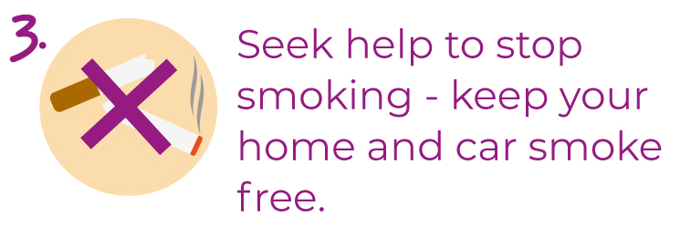 Seek help to stop smoking - keep your home and car smoke free