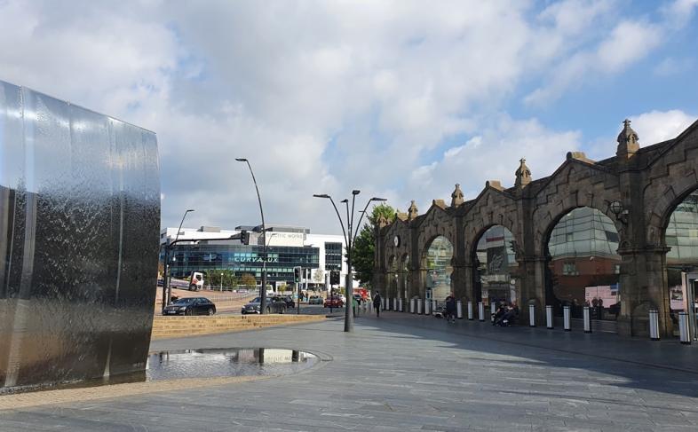 Sheffield train station.