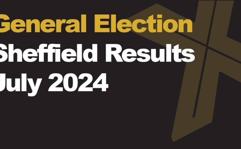 A banner says 'General Elections Sheffield Results July 2024'