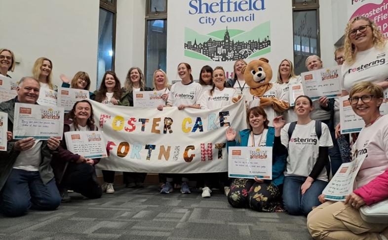 Sheffield City Council Fostering staff supporting Foster Care Fortnight.