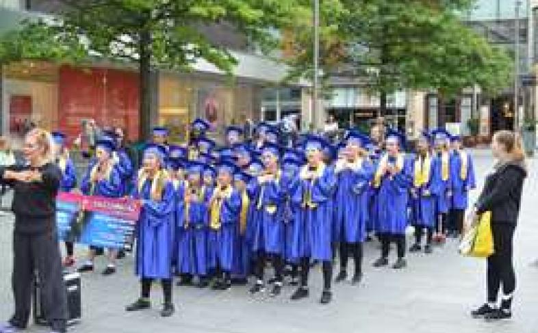 Children participating in the Festival of Fun in Sheffield.