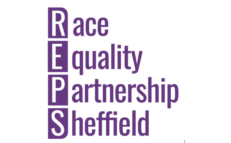 Race, equality partnership Sheffield logo.