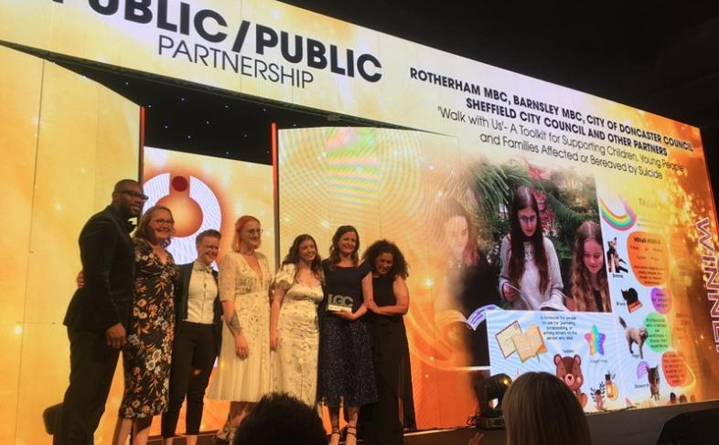 Winners of the Public/Public Partnership award - photo credit Local Government Chronicle