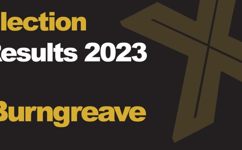 A green background picture with Election Results 2023 Burngreave written in front