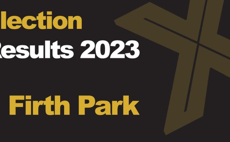 A green background picture with Election Results 2023 Firth Park written in front