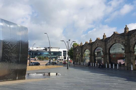 Sheffield train station.