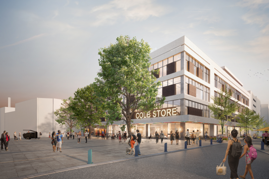 Artist impression of the regenerated, modernised Cole Brothers building