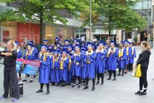 Children participating in the Festival of Fun in Sheffield.