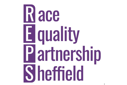 Race, equality partnership Sheffield logo.