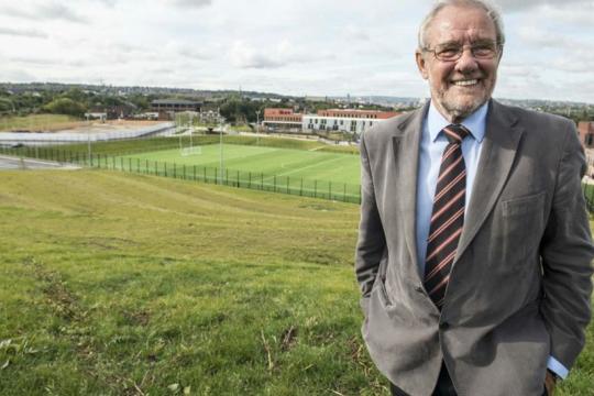 Richard Caborn at the Sheffield Olympic Legacy Park site