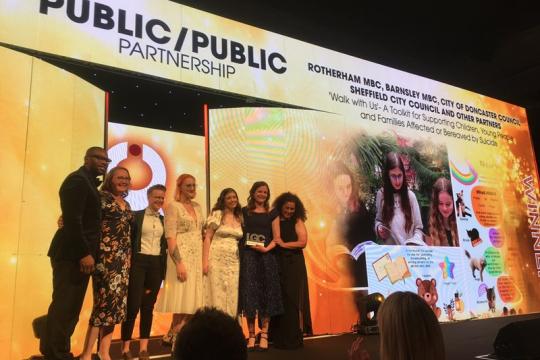 Winners of the Public/Public Partnership award - photo credit Local Government Chronicle