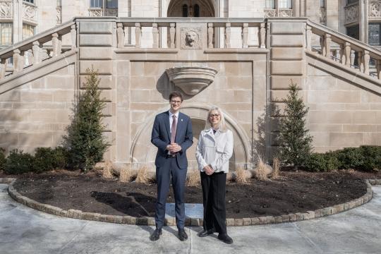 Cllr Hunt and Kate Josephs - Pittsburgh 