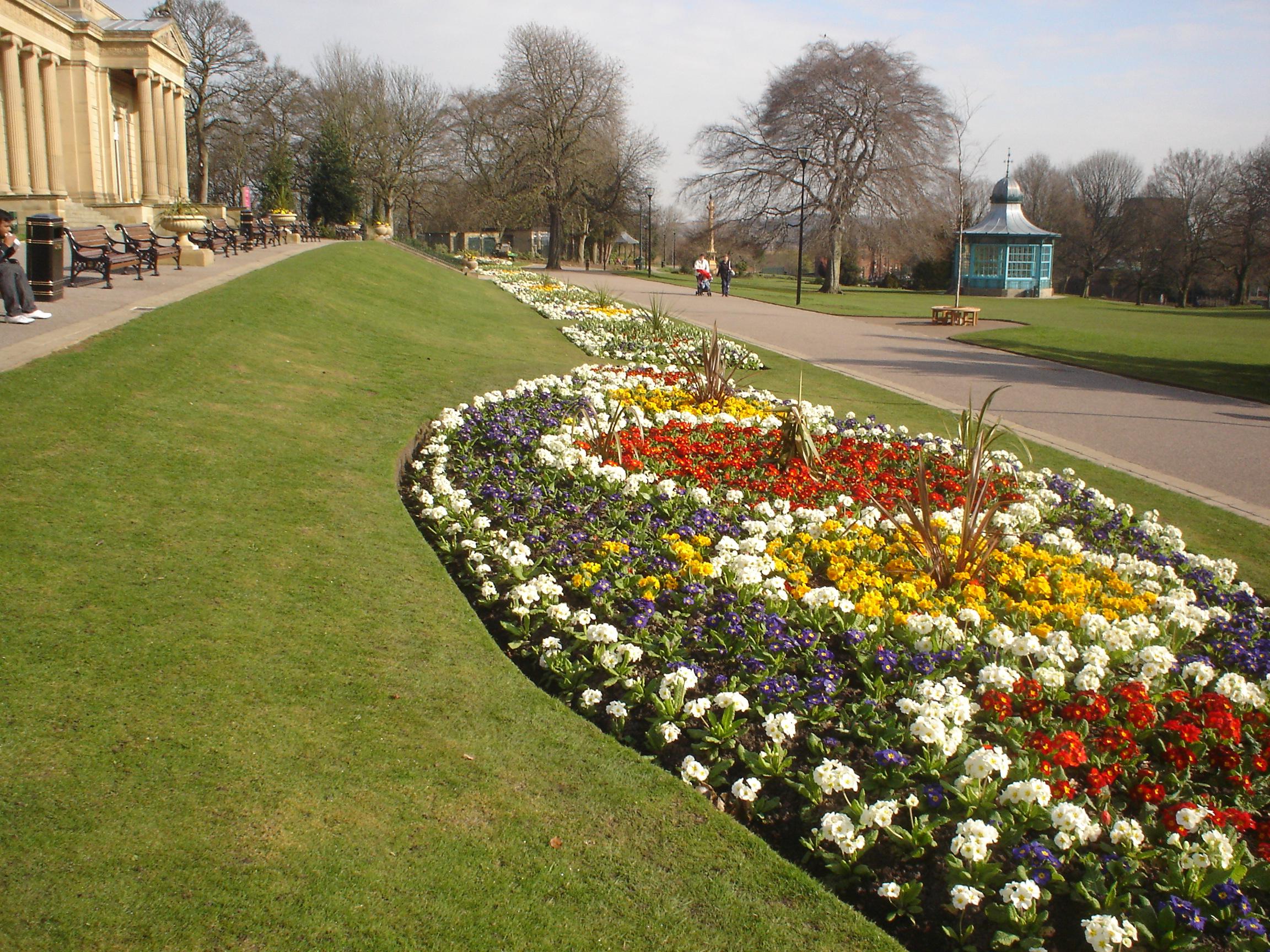 Flower bed in Weston Park